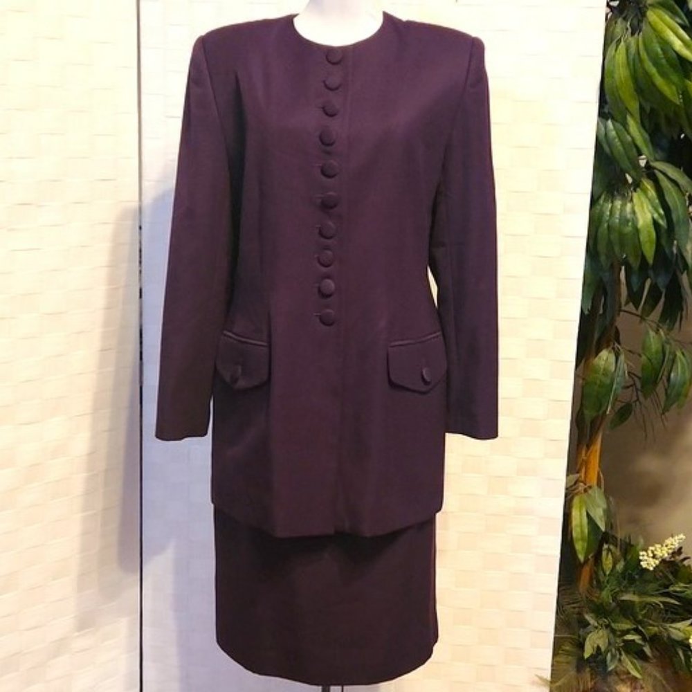 Vintage Atrium Collection Classic Suit Jacket / Skirt - Size 10